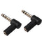 1/4 Inch TRS to 3.5mm Right Angle Adapter,6.35mm Male to 3.5mm Female 90 Degree Stereo Headphone Audio Adaptor Converter Connector (1/4'' TRS Righ...