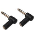 1/4 Inch TRS to 3.5mm Right Angle Adapter,6.35mm Male to 3.5mm Female 90 Degree Stereo Headphone Audio Adaptor Converter Connector (1/4'' TRS Righ...