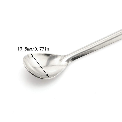 Maxmoral 3PCS Laboratory Spoon Spatula 2 in 1 Stainless Steel Lab Mixing Double End Reagent Sampling Spoon Spatula Tool 20cm...