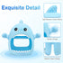 Kpblis 2 Pcs Baby Teething Toy for Babies 0-6 Month, Never Drop Shark Teether Toys for Babies 6 to 12 Months, Baby Remote Control Teether Toys, In...