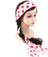 Women's Scarf Polka Dot Red and White Scarf Retro Chiffon Sheer Dot Scarf Stylish Fashion Neckerchief (red dots)...