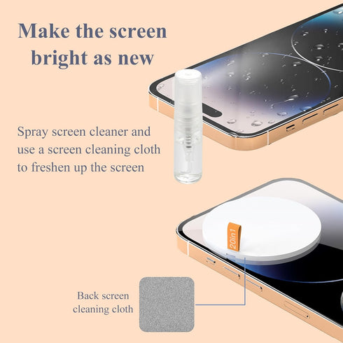 20-in-1 Camera Cleaning kit,Small Multitool Accessories with Computer Duster,Keyboard keycap Remover,Vacuum Spray,Brushes Gadgets,Cleaner for Devi...