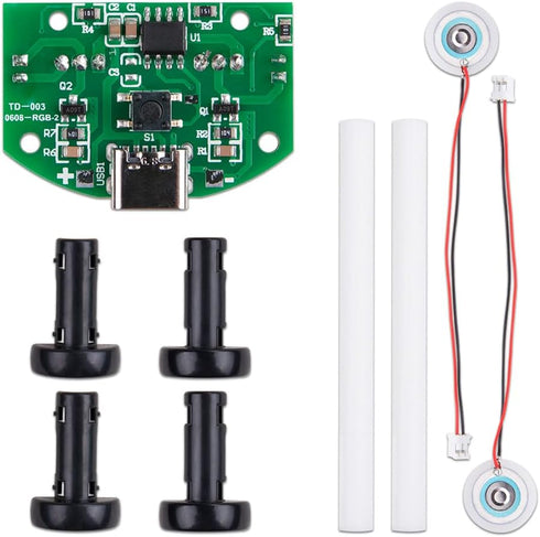1Pcs Atomization Plate DIY Dual Spray Switch Control Atomization Disc Module 5V 2-3W Microporous Atomizer Board for Multipurpose USB Ultrasonic Hu...