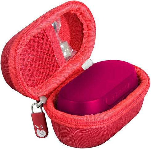 Hermitshell Hard Travel Case for Skullcandy Sesh True Wireless in-Ear Earbud (Red)...