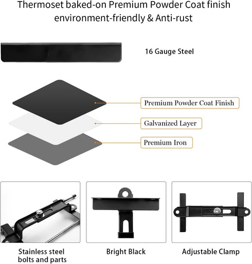 Adjustable Battery Hold Down,Universal Crossbar with 8''length,18-8 (304) Stainless Steel J bolt sets...