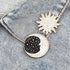 2Pcs Fashion Enamel Starry Sky Moon Brooch Pin and White Enamel Sun Brooch Pin Collar Badge Corsage Jewelry Women...