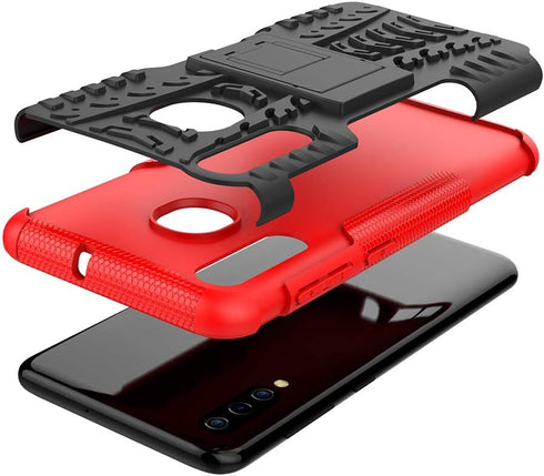 for Samsung Galaxy A20 Case, Samsung Galaxy A50 Case, Shockproof Slim Protective with Kickstand Hard Phone Cover for Samsung Galaxy A50/A30/A20 (R...