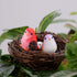 4Pcs Blue Miniature Bird Figurines, Mini Resin Birds, Fairy Garden Accessories and Supplies, Micro Landscape, Bonsai Craft Decor Outdoor Statues O...