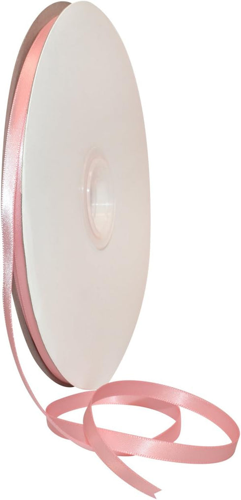 Morex Ribbon Double Face Satin Ribbon 1/4" X 100 YD Pink Ribbon for Gift Wrapping, Birthday Gift Cards, Satin Dress for Women, Silk Ribbons for Cr...