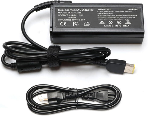 45W 20V 2.25A Adapter Laptop Charger Compatible for Lenovo ADLX45NLC3A ADLX45NCC3A ADLX45NDC3A ADLX45NCC2A ADLX45NLC2A 45N0289 45N0290 45N0294 0B4...