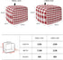 Farmhouse Red Plaid Toaster Cover 2 Slice, Small Kitchen Appliance Covers, Rustic Red White Checkered Toaster Oven Cover with Loop, Bread Machine ...