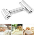 Smooth Stainless Steel Rolling Pin Pastry and Pizza Double Dough Baker Roller Metal Kitchen Utensils Ideal for Baking Dough, Pizza, Pie, Pastries,...