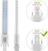 Lidesheng G23 LED Light Bulb 6W Replacement 13W CFL LED Stick PL Bulb G23-2 Pin Base, 360° Beam Angle Cool White 6000K, Driven by 100-277V and CFL...