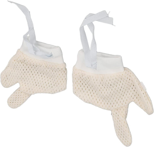 Toddler Finger Guard,Thumb Sucking Stop for Kids,Baby Mittens Mesh Hand Gloves with Drawstring Scratch, Unisex for Infants Newborns Boys Girls(M)...