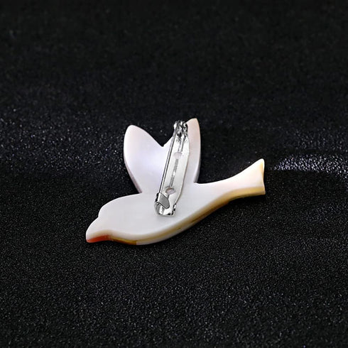 Shell Bird Brooch Pin for Women Girls Fashion Cute Abalone shells Animal Lapel Pins Cute Dress Accessories Birthday Christmas Anniversary Jewelry ...