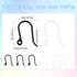 SUNNYCLUE 1 Box 200Pcs Plastic Earring Hooks Hypoallergenic Earring French Hooks Non-Allergenic Fish Hook Ear Wires Earrings Components Earring Fi...
