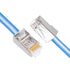 iGreely Shielded Cat6 RJ45 Connectors 50 Pack Gold Plated RJ45 Cat6/Cat5E/Cat5 8P8C 50 Micron 50u 3 Prong FTP STP Ethernet Cable Crimp Modular Plu...