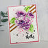 Alinacutle 5pc Peony Flower Layering Stencils & 1set Frame Dies Set Plastic Stencil with Frames Metal Cutting Die Cut for DIY Art Craft Paper Craf...