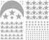 Moon and Stars Wall Decal Vinyl Sticker for Kids Boy Girls Baby Room Decoration Good Night Nursery Wall Decor Home House Bedroom Design YMX16 (Gra...