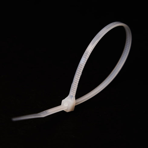 6 Inch UV-Resistant Cable Ties - 100 Pack, Heavy Duty, Transparent...