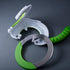Chef Randall The Rock Chop and Rolling Knife with Extra Blade, Gliding Bearing Control, Green...