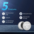 EEMB 5 Pack CR1616 Battery 3V Lithium Button Coin Cell Batteries 1616 Battery DL1616 ECR1616 for Re-Mote Control, Watch, Calculator, Electronic No...