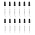 PATIKIL Eye Dropper, 12Pcs 1ml Glass Graduated Bent and Straight Tip Pipette Measured Dropper with Rubber Cap for Essential Oils, Lab Experiments,...