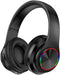 Wireless Bluetooth Headphones-Colorful Lights,Large Battery Capacity,Foldable,Bluetooth 5.0,10 m Range,Stereo Surround,Built-in Microphone,Comfort...