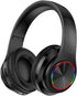 Wireless Bluetooth Headphones-Colorful Lights,Large Battery Capacity,Foldable,Bluetooth 5.0,10 m Range,Stereo Surround,Built-in Microphone,Comfort...