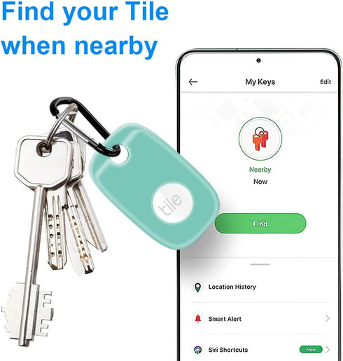 Protection Case for Tile Pro 2022 Tracker,4Pack Silicone Soft Cover Bluetooth Tracker with Keychain,Keys Finder & Item Locator Scratch Resistant S...