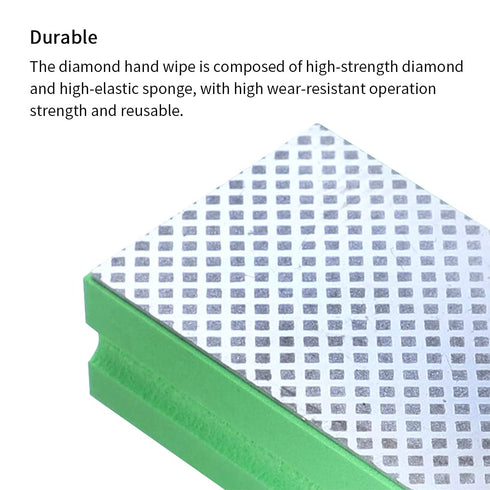 CALIDAKA 4 Pcs/Set Diamond Hand Polishing Pads,Glass Grinding Pads for Sanding Concrete Glass Stone Granite Marble(60#,100#,200#,400#)...