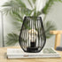 TRIROCKS Metal Cordless Table Lamp - 8'' Tall Cage Shape Battery Operated Lamp with Warm Fairy Lights Bulb for Indoor/Outdoor Use, Perfect for Chr...
