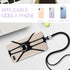 Universal Phone Lanyard, Cell Phone Lanyard Neck Strap 2 in-1 Phone Strap with Finger Ring Holder Compatible with Most Smartphones (Black)......