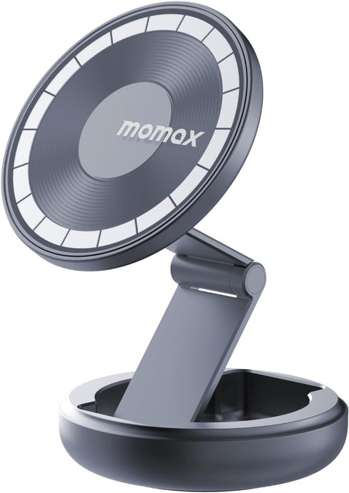 MOMAX Magsafe Car Mount, N52 Magnetic Car Phone Mount, 905° Rotation Cell Phone Mount for Dashboard Windshield, Phone Holder Mount Fit for iPhone ...