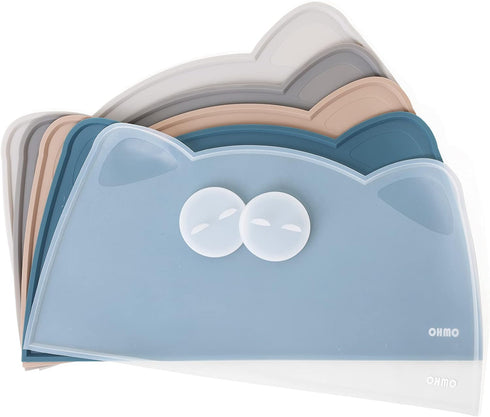 3 Pack Small Cat Food Can Lids, Silicone Pet Food Can Lids Covers for 3 oz 2.5 oz Cat Food Cans, Dark Blue...