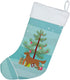 Caroline's Treasures BB2922CS Golden Retriever Merry Christmas Tree Christmas Stocking Fireplace Hanging Stockings Christmas Season Party Decor Fa...