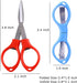 3 Pcs Folding Scissors,Portable Mini Travel Trip Scissors,Safety Foldable Small Scissors,Crafting Scissors,Stainless Steel Telescopic Cutter Used ...