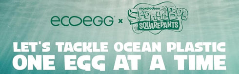 SpongeBob x Ecoegg Laundry Egg Original 60 Loads Tropical Burst Scent, Helps Soften Clothes, Ecofriendly Refillable Laundry Eggs, Long Lasting Ref...