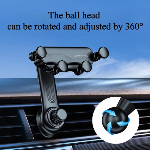 Car Phone Holder with Rotatable Swing Arm, Hands-Free Car Vent Phone Mount with Newest Metal Air Vent Clip Fit for All iPhone Android Smartphones....