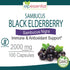 ELP ESSENTIAL Black Elderberry Capsules 2000mg | 100 Count | Super Concentrated Sambucus Extract,Antioxidant and Immune...