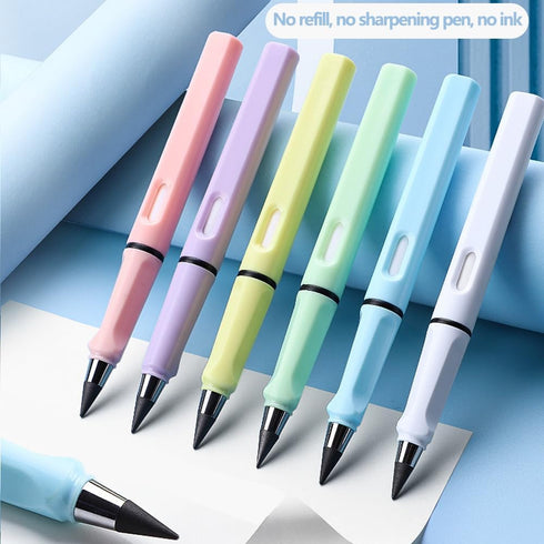 Vanleonet 6 Sets Forever Pencils with Erase, Inkless Magic Pencil, Infinity Reusable Pencil,Pencil That Never Everlasting Pencil, Endless Pencil w...