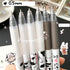 12 Pcs Cute Cow Pen, 0.5mm Black Retractable Gel Ink Pens, Cartoon Gel Ink Pens Set, Cow Print Pens Kawaii for Office School Supplies, Gifts for B...