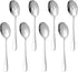 8 Pack Serving Spoons Set - Includes 4 Serving Spoon and 4 Slotted Spoon, 8.6" Stainless Steel Buffet Serving Utensils for Party Banquet Cooking K...
