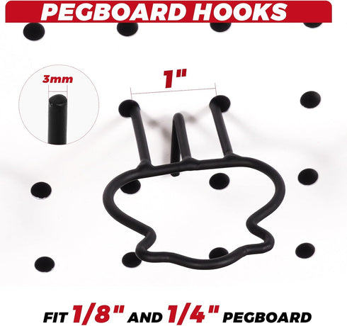 M12 Battery Pegboard Hooks, Milwaukee M12 Battery Holder, Battery Holder for Milwaukee M12 12V Batteries, Pegboard Tools Mount Organizer (6 PCS)...