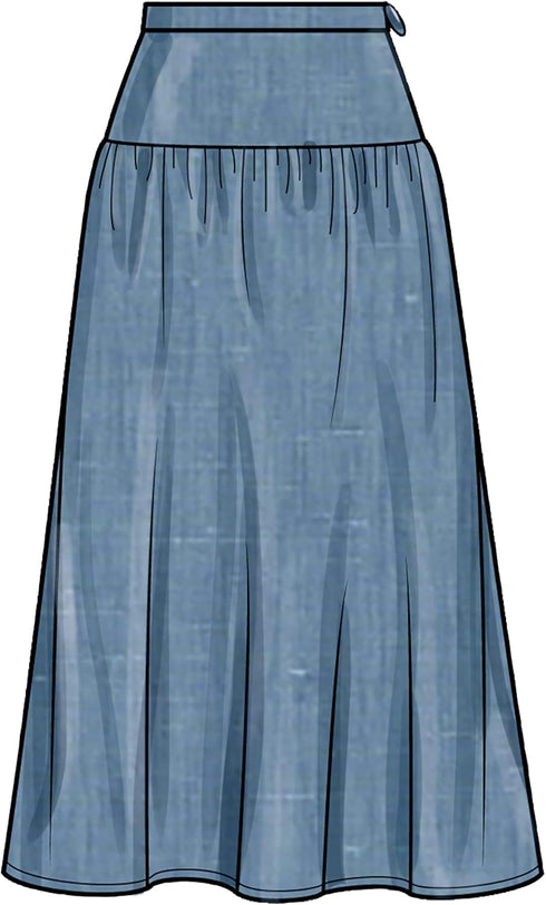 Simplicity Misses' Skirt Sewing Pattern Kit, Code S9472, Sizes 16-18-20-22-24, Multicolor...
