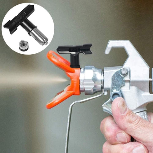 Reversible Airless Paint Sprayer Nozzle Tips Black Airless Spray Gun Tips Reversible Tungsten Steel Paint Sprayer Nozzle Accessoies Sprayer Tip No...