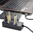 USB Hub 3.0 Powered, LYFNLOVE USB Extender 4-Port Data USB Hub with Power Adapter and 1 Smart Charging Port, USB Splitter with On/Off Switches for...