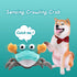 Dog Toys Escaping Crab Crawling Dog Toy with Music Control & Lights, Dancing Crab Dog Toy Obstacle Avoidance Interactive Fun Toys for Puppy/Small/...