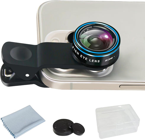 Fisheye Lens 235° Phone Camera Lens, Fish Eye Lens for iPhone 14 13 12 X XR Pixel Samsung Smartphone,Clip on Cell Phone?Funny Photos......