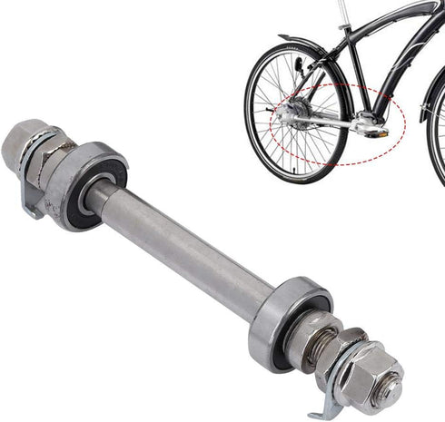 ycle Wheel Hub Axle, Metal ycle Wheel Hub Axle Front Rear Solid Shaft Lever Bike Repair Tool Accessories(Front) Bike Wheel Hub quick release rear ...